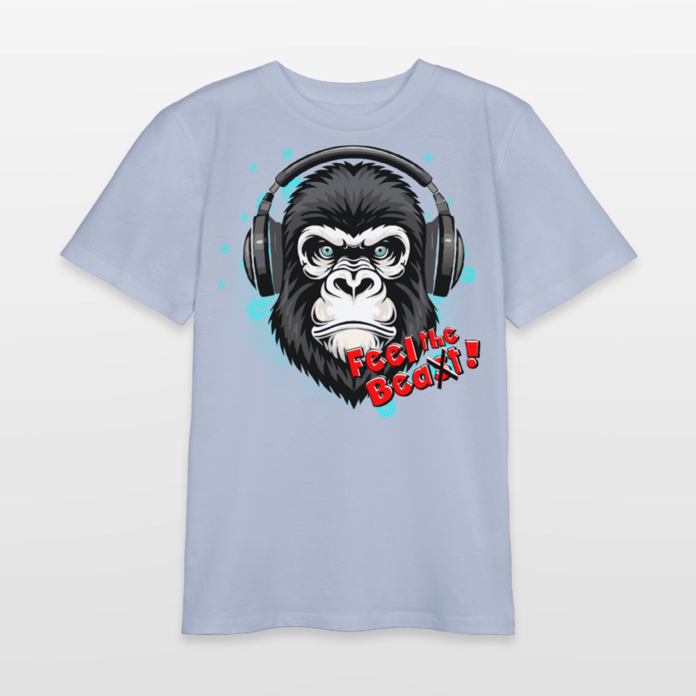 MNJS TEENS Bio T-Shirt mit FEEL THE BEA(S)T PRINT - Lavendel-Violett