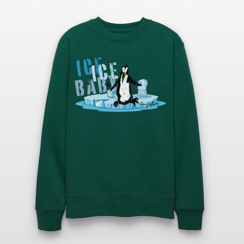 Unisex Bio-Sweatshirt mit ICE ICE BABY PRINT - Forest