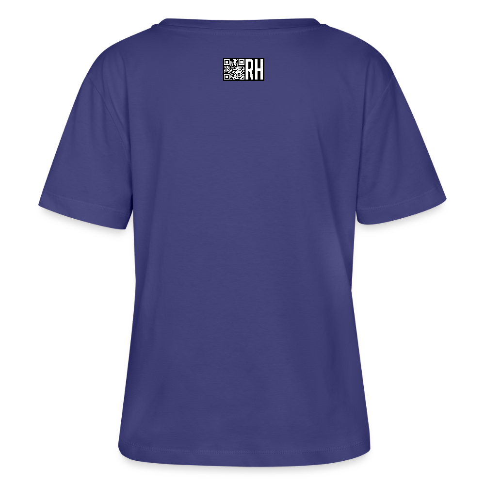 Relaxed Rundhals Frauen Bio-T-Shirt mit BÄM PRINT - Dämmerung