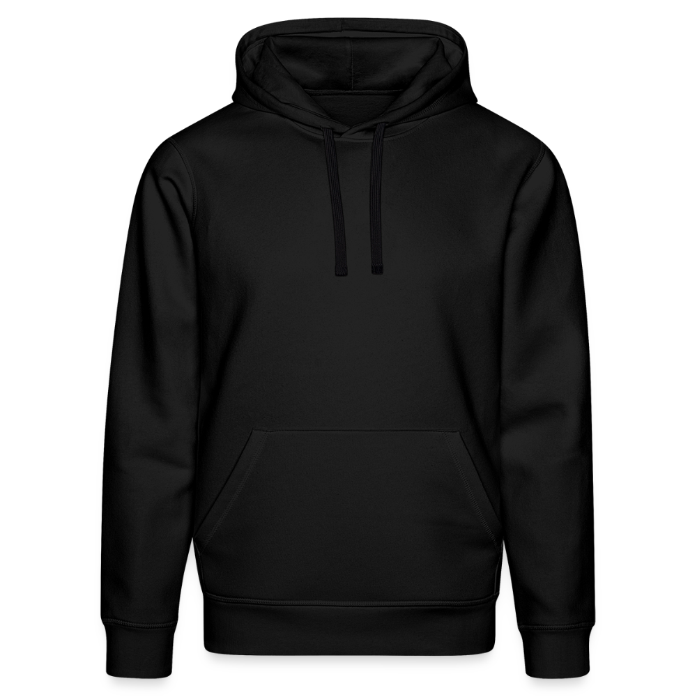 Unisex Bio-Hoodie mit DELICATEZZA SARDINE PRINT Rückseite - Schwarz