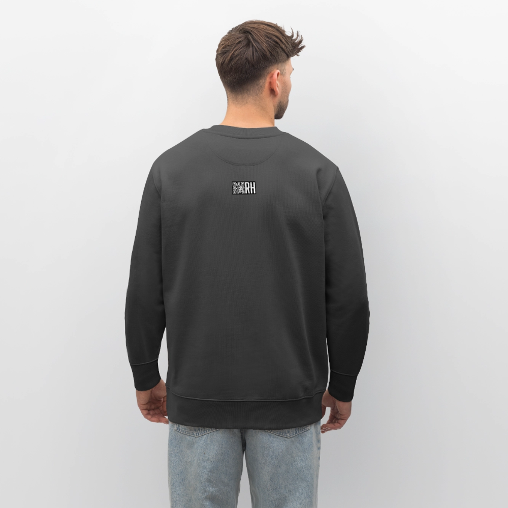 Unisex Bio-Sweatshirt mit TUSCHEMÄNNCHEN PRINT - Anthrazit