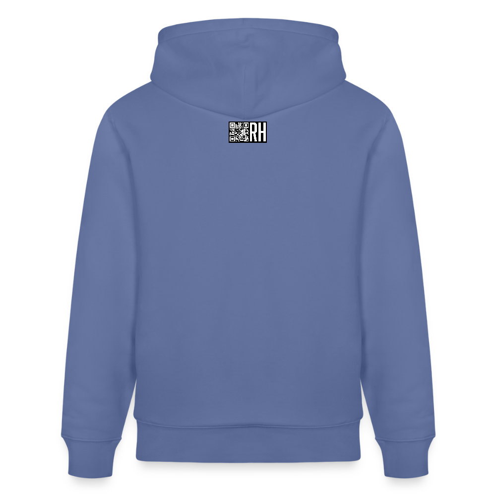 Unisex Bio-Hoodie mit TUSCHEMÄNNCHEN PRINT - Blau