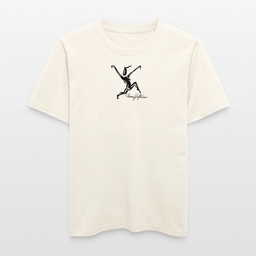 Unisex Bio-T-Shirt mit TUSCHEWEIBCHEN PRINT - Naturweiß