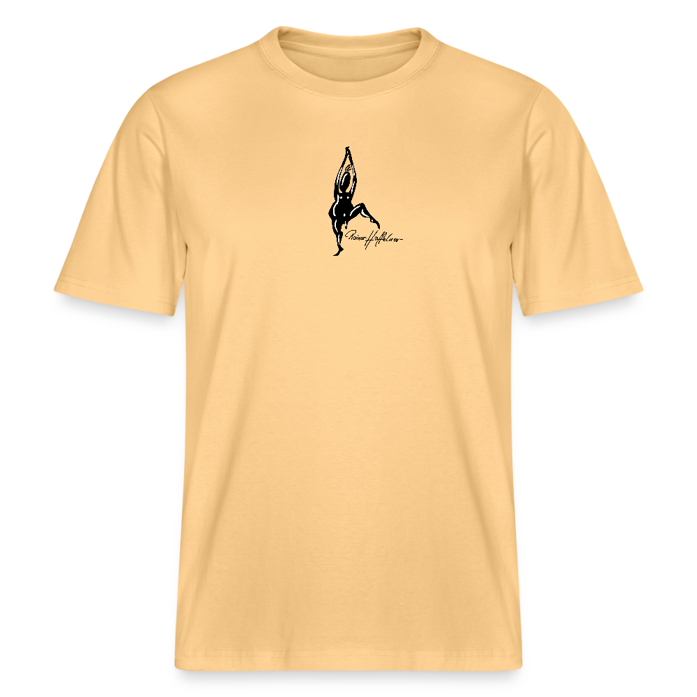 Unisex Bio-T-Shirt mit TUSCHEMÄNNCHEN PRINT - Hellgelb