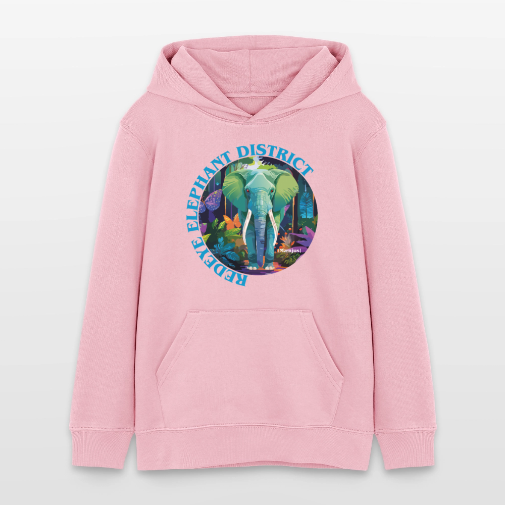 MNJS TEENS Bio-Hoodie mit REDEYE ELEPHANT DISTRICT PRINT - Hellrosa