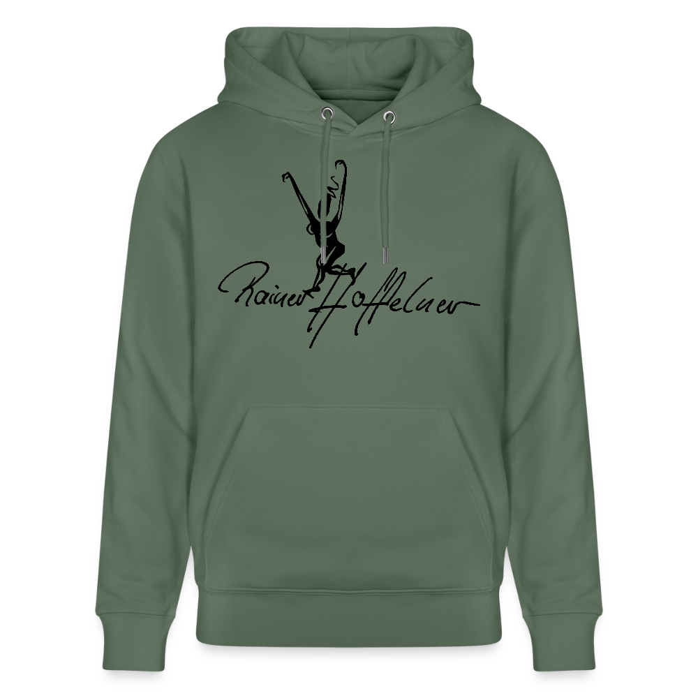 Unisex Bio-Hoodie mit TUSCHEWEIBCHEN PRINT - Tanngrün