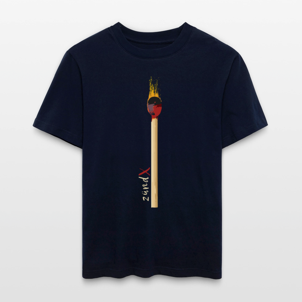 Unisex Bio-T-Shirt mit zündX PRINT - Navy