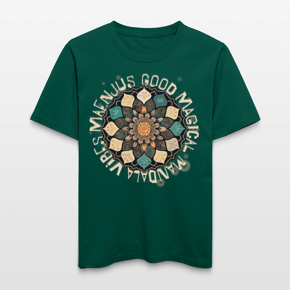 Unisex Bio-T-Shirt mit MANDALA VIBES PRINT - Forest
