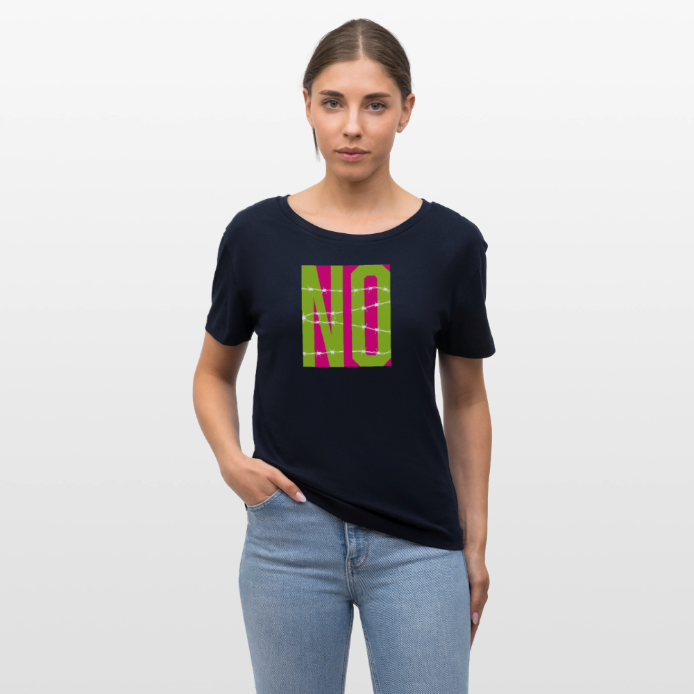 Frauen T-Shirt mit NO PRINT - Navy