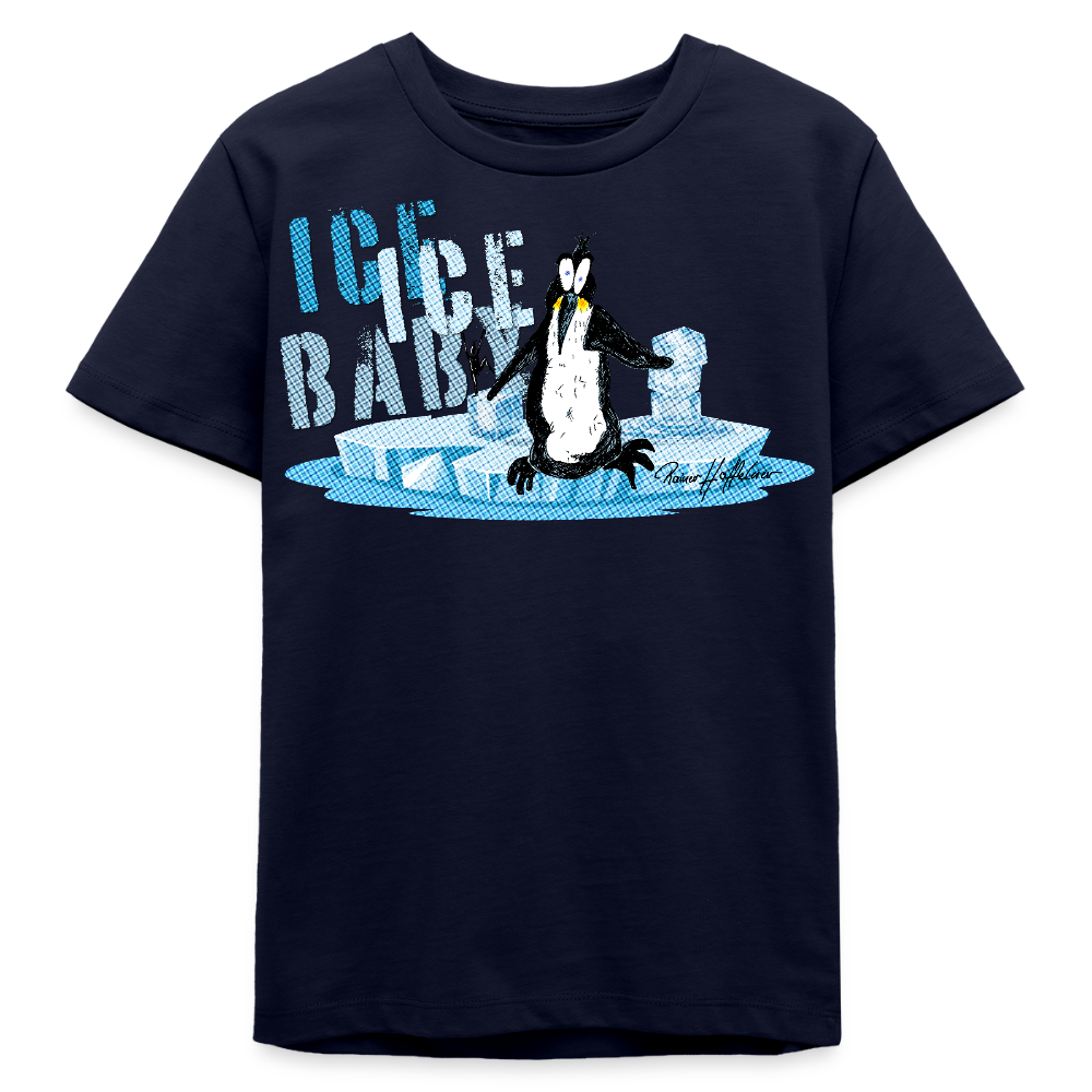 MNJS TEENS Bio T-Shirt mit ICE ICE BABY PRINT - Navy