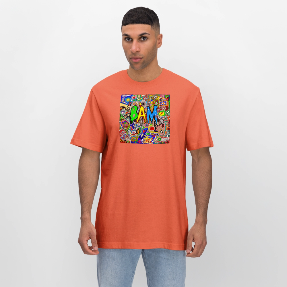 Unisex Bio-T-Shirt mit BÄM PRINT - Hellrot