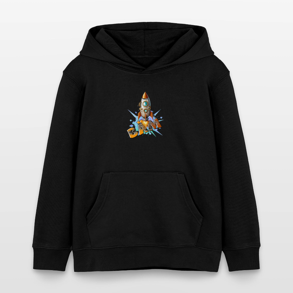 MNJS KIDS Bio-Hoodie mit BÄM PRINT - Schwarz