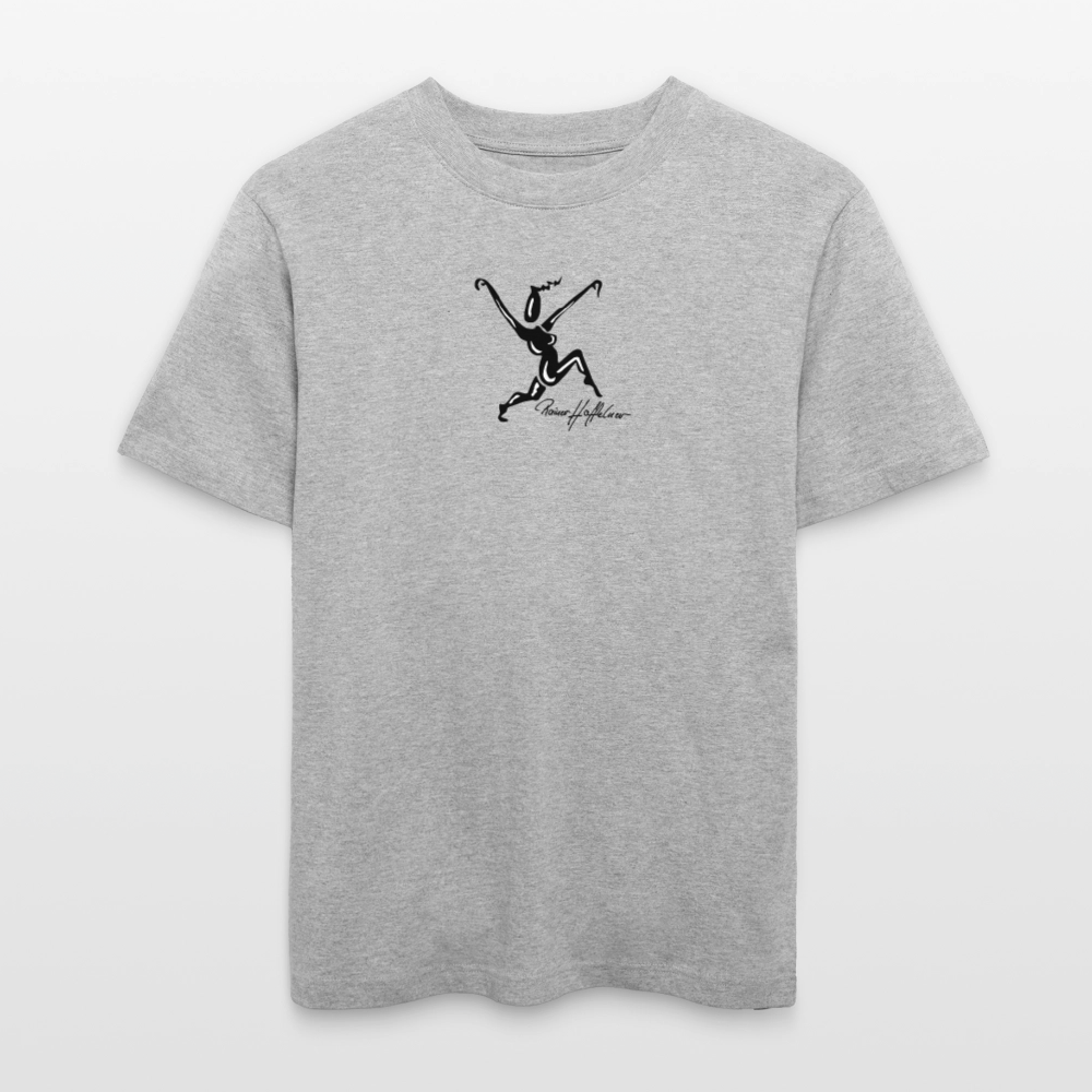 Unisex Bio-T-Shirt mit TUSCHEWEIBCHEN PRINT - Grau meliert