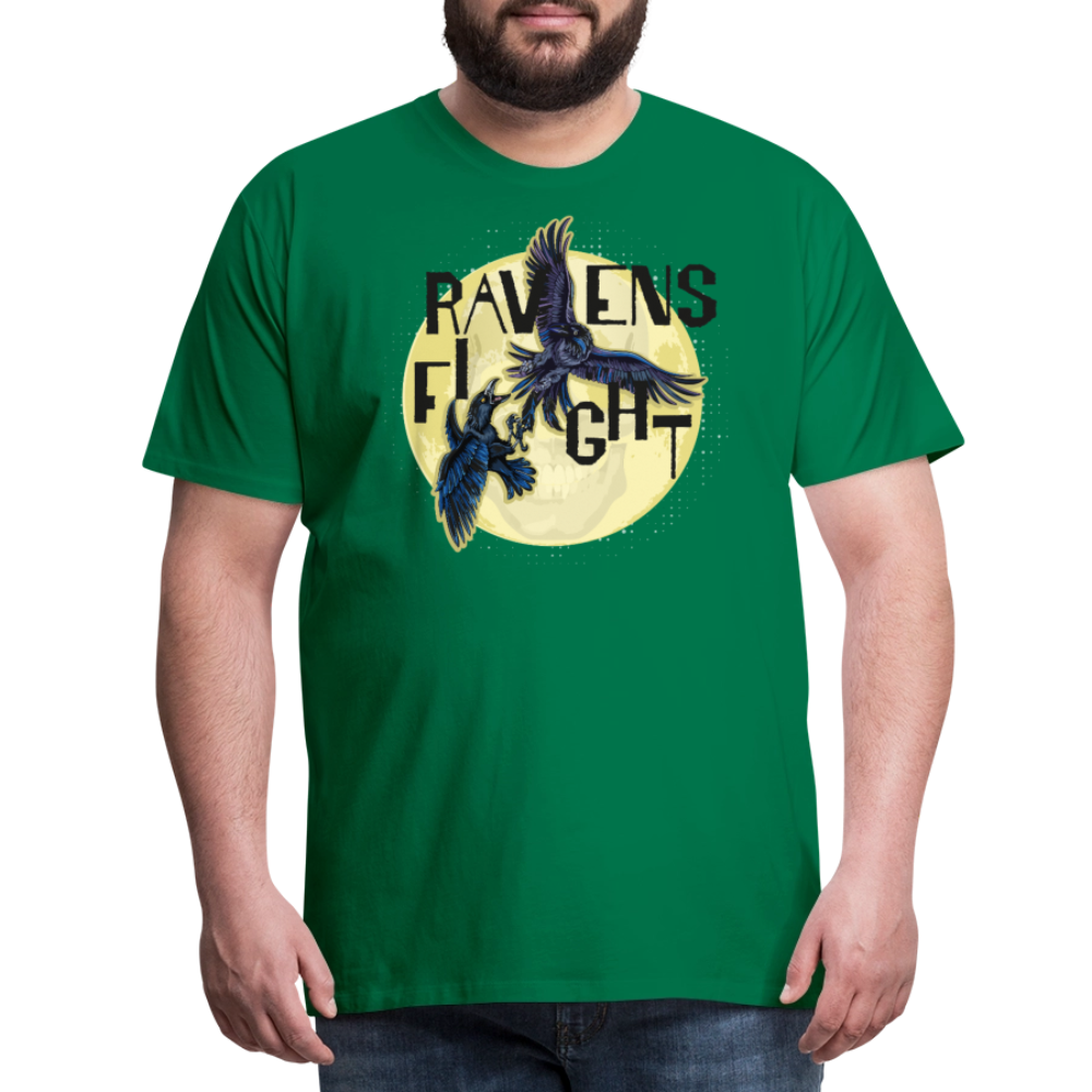 Männer Premium T-Shirt mit RAVENS FIGHT PRINT - Kelly Green