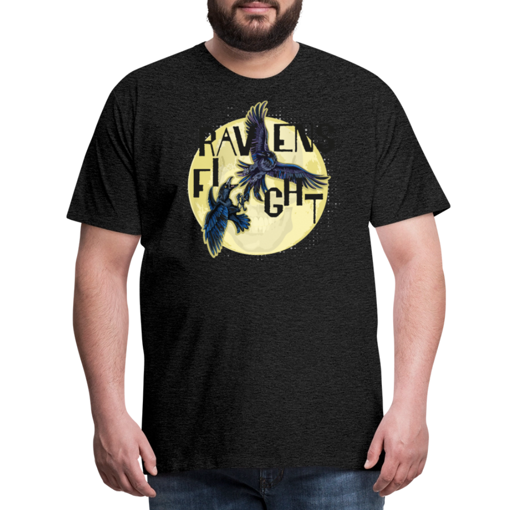 Männer Premium T-Shirt mit RAVENS FIGHT PRINT - Anthrazit