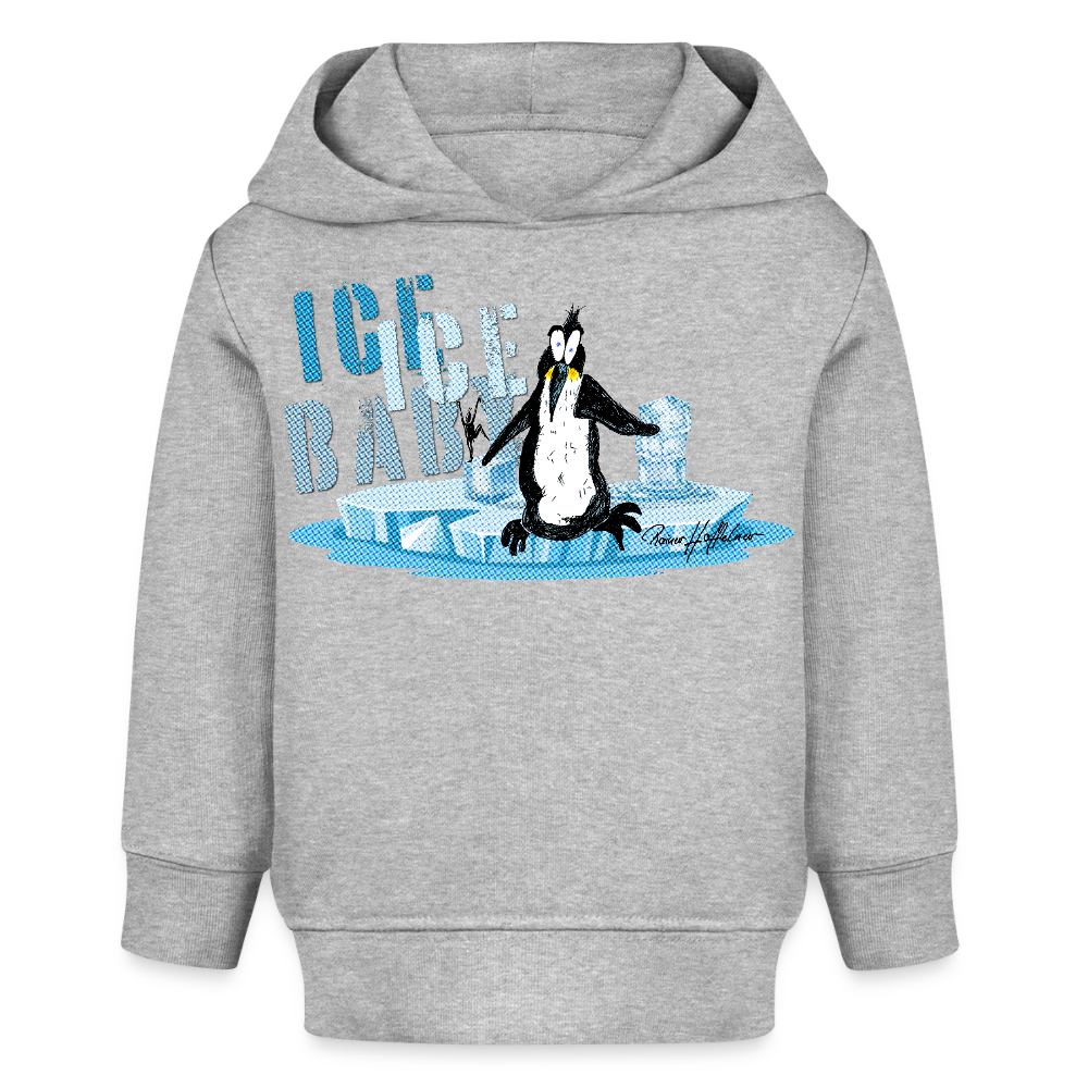 MNJS KIDS Bio Hoodie mit ICE ICE BABY PRINT - Grau meliert