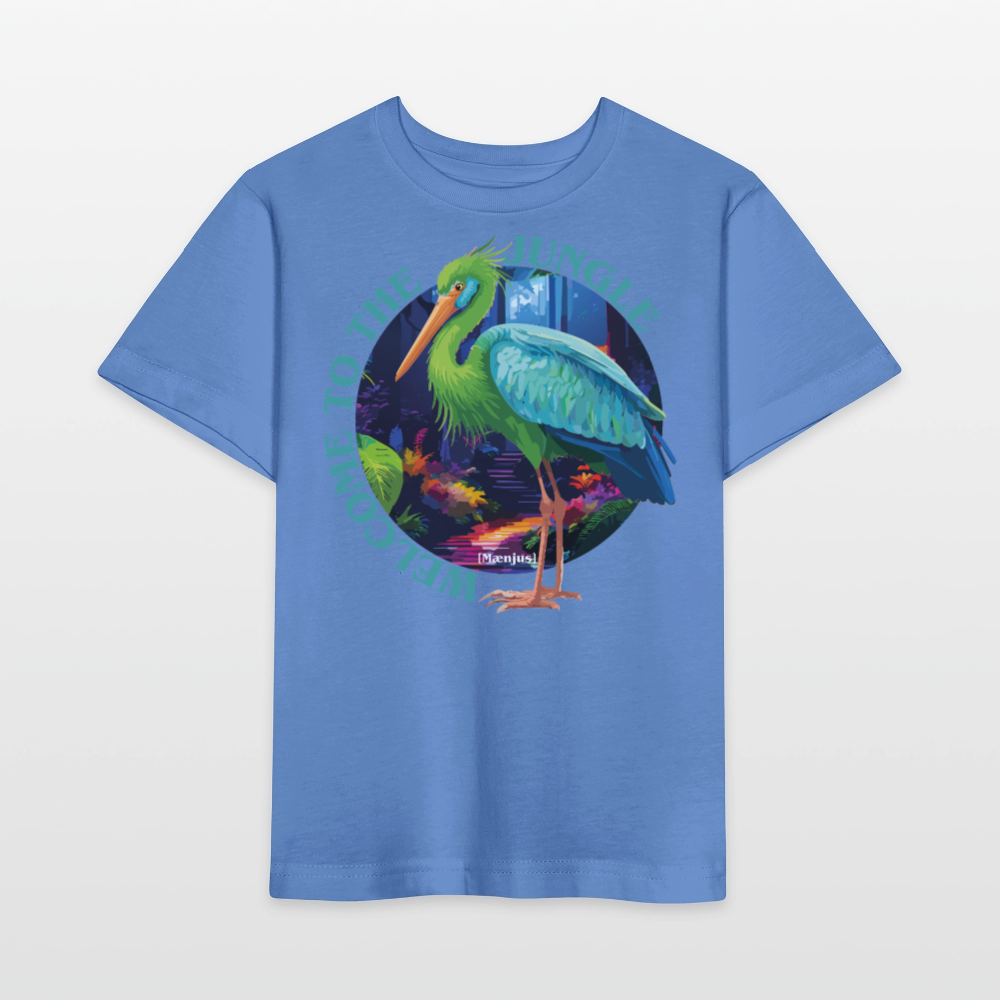 MNJS KIDS T-Shirt mit WELCOME TO THE JUNGLE PRINT - Blau