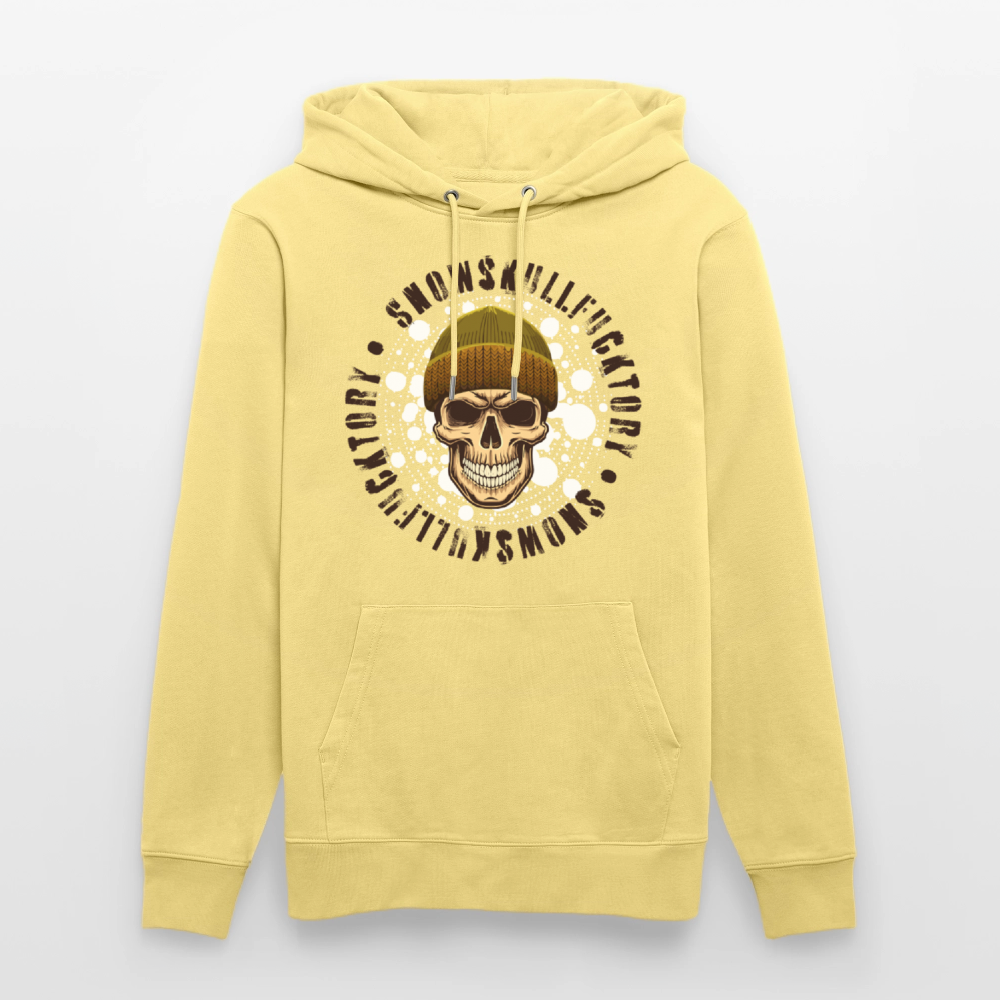Unisex Hoodie mit SNOWSKULL PRINT - Gelb Viva