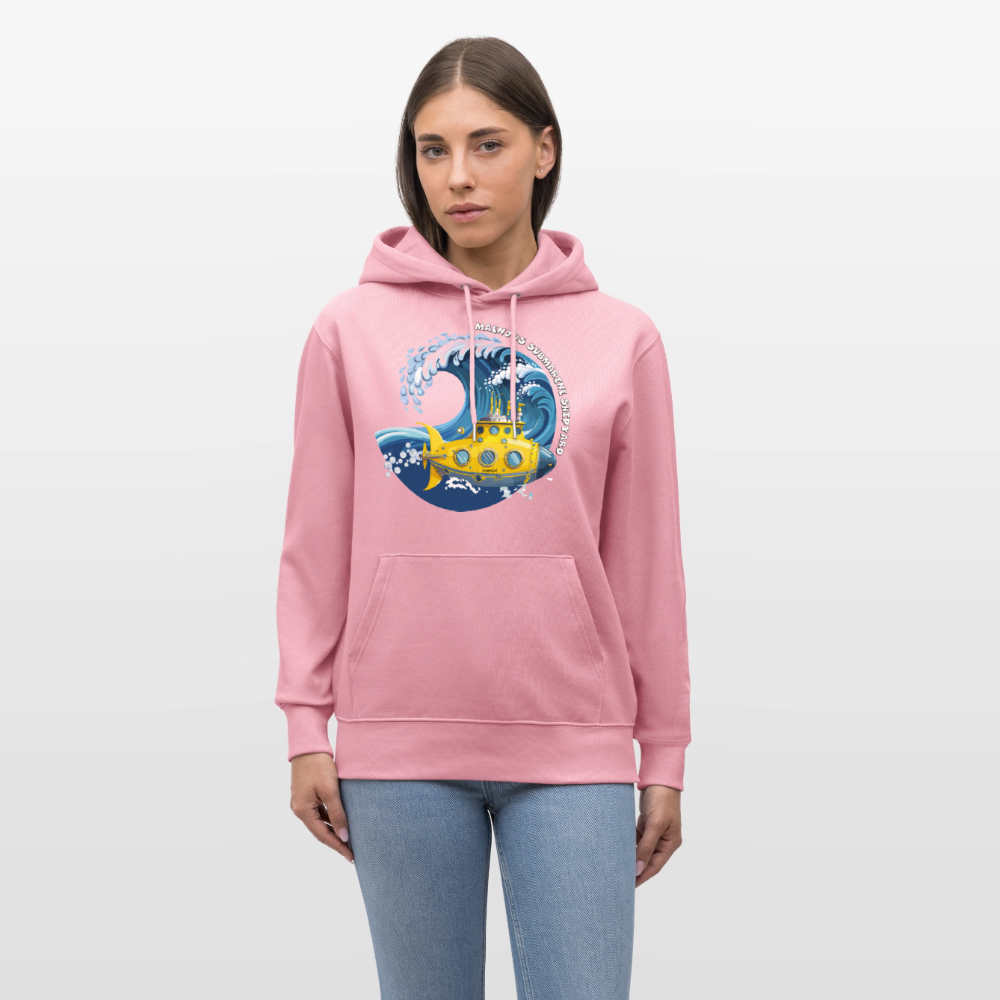 Unisex Bio-Hoodie mit MAENJUS SUBMARINE SHIPYARD PRINT - Lila Traum