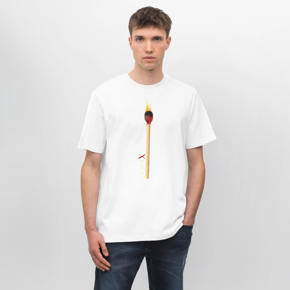 Unisex Bio-T-Shirt mit zündX PRINT - Weiß