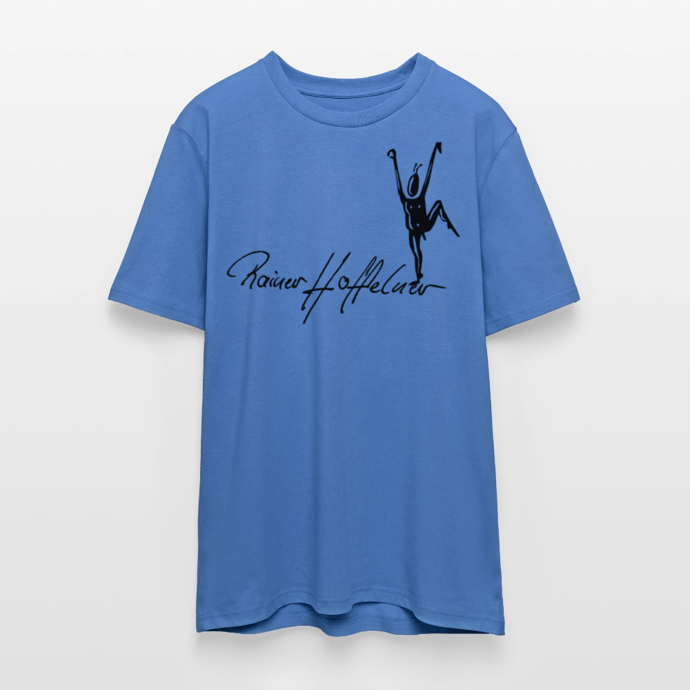 Unisex Bio-T-Shirt mit TUSCHEMÄNNCHEN PRINT - Achtsames Blau