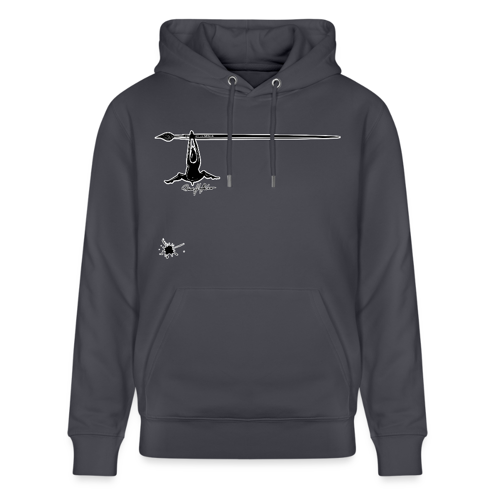 Unisex Hoodie mit TUSCHEMÄNNCHEN PRINT - Indigoblau