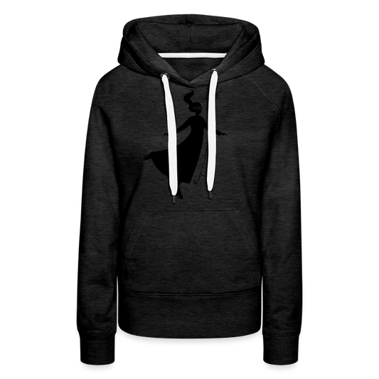 Frauen Premium Hoodie mit KEEP ON DANCING PRINT - Anthrazit