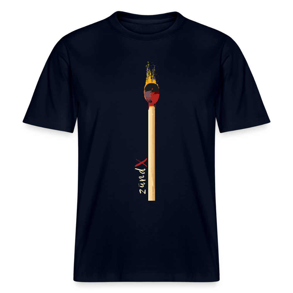 Unisex Bio-T-Shirt mit zündX PRINT - Navy