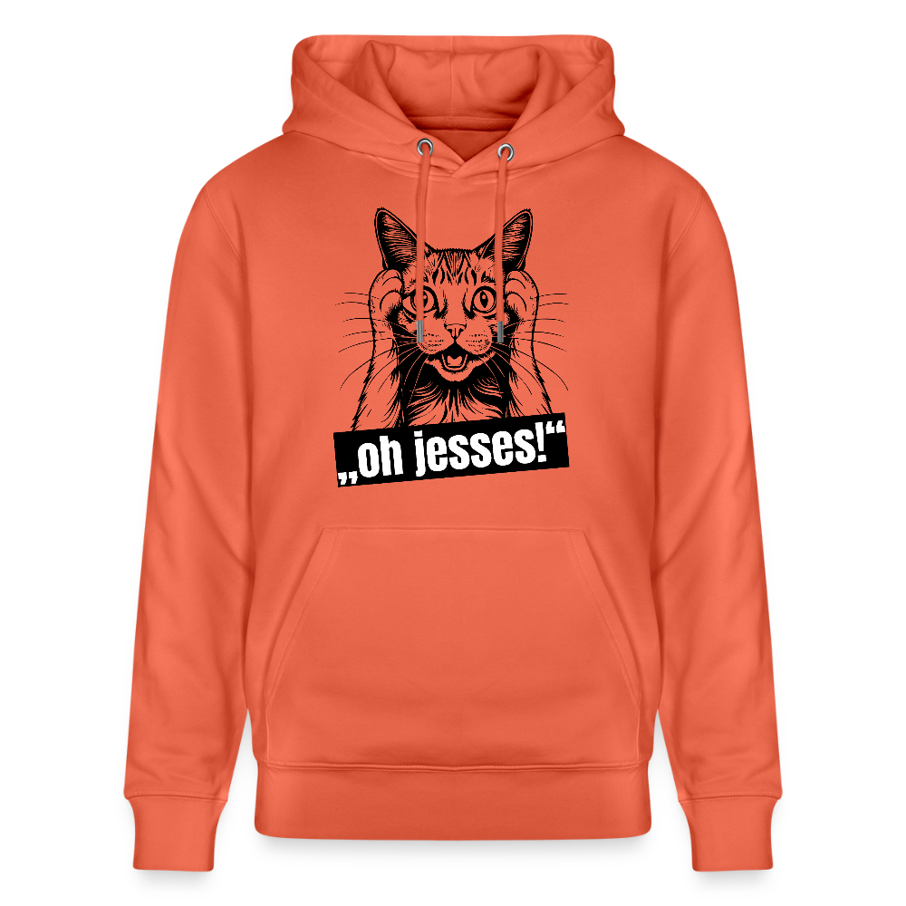Unisex Hoodie mit OH JESSES PRINT - Hellrot