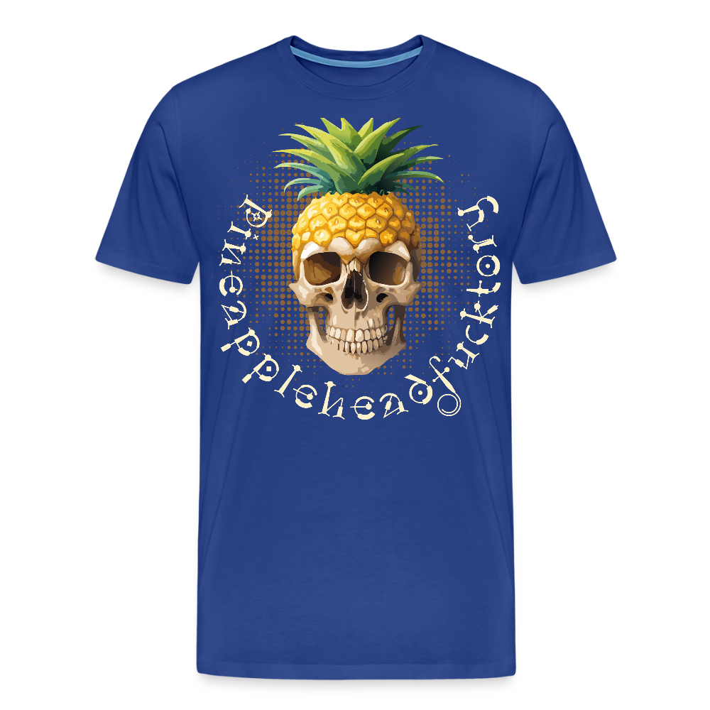 Männer Premium T-Shirt mit PINEAPPLEHEAD SKULL PRINT - Königsblau