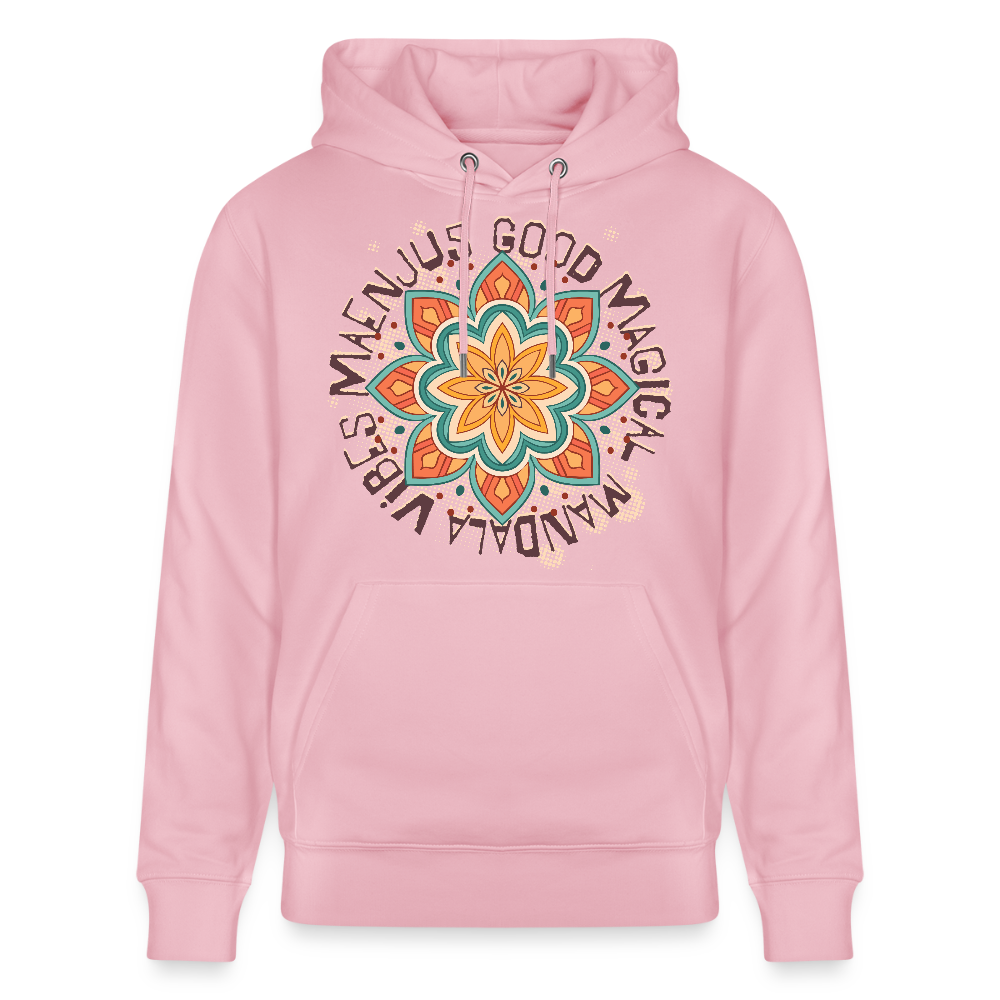 Unisex Bio-Hoodie mit MANDALA VIBES PRINT - Hellrosa