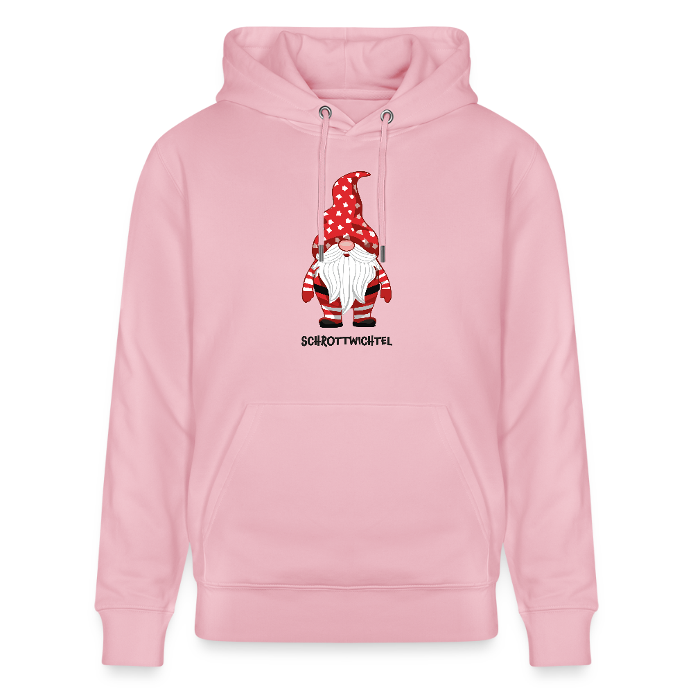 Unisex Bio-Hoodie mit SCHROTTWICHTEL PRINT - Hellrosa