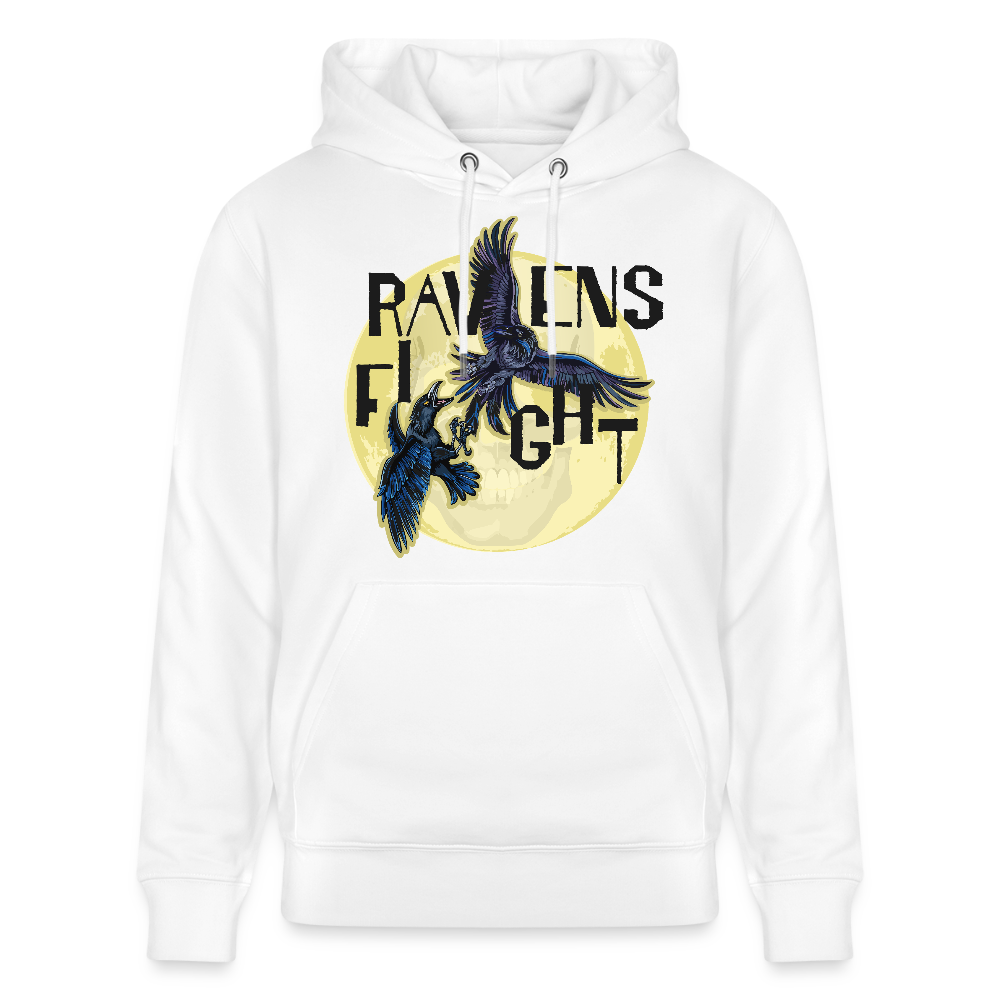 Unisex Hoodie mit RAVENS FIGHT PRINT - Weiß