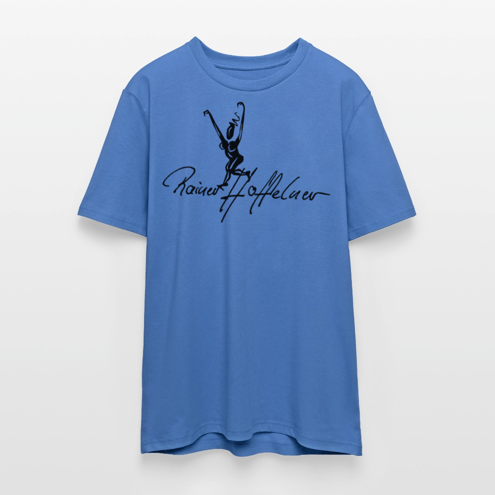 Unisex Bio-T-Shirt mit TUSCHEWEIBCHEN PRINT - Achtsames Blau