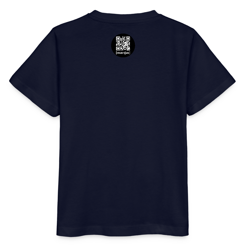 MNJS KIDS Bio T-Shirt mit PUNKS NOT DEAD PRINT - Navy