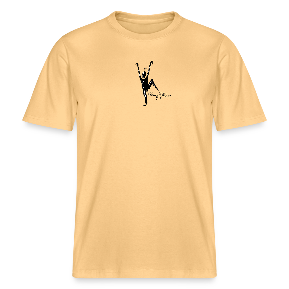 Unisex Bio-T-Shirt mit TUSCHEMÄNNCHEN PRINT - Hellgelb