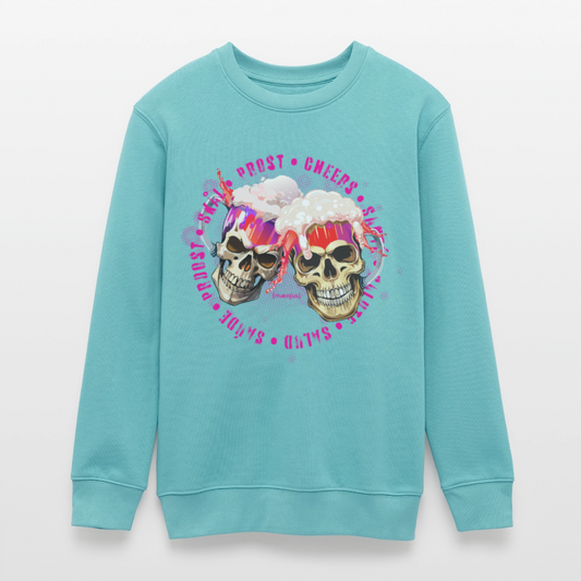 MNJS TEENS Bio Sweatshirt mit OKTOBERFEST EDITION GIRLS PRINT - Pastelltürkis