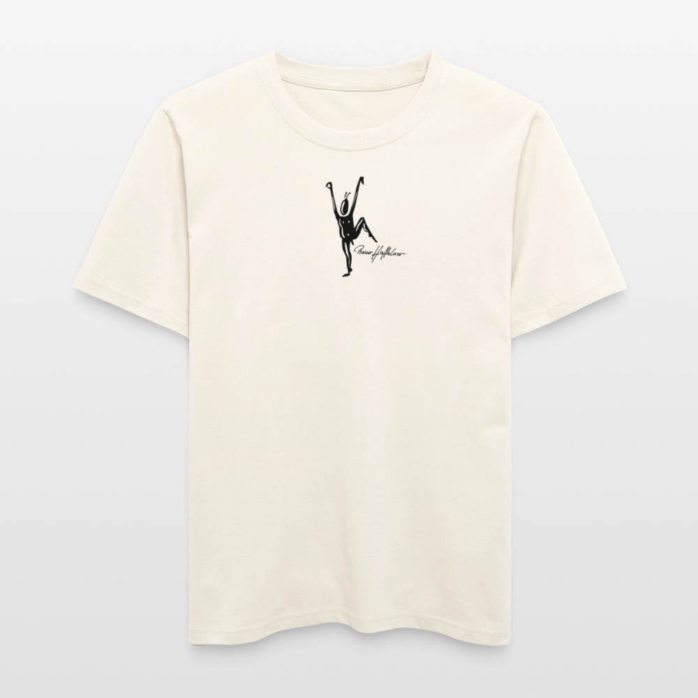 Unisex Bio-T-Shirt mit TUSCHEMÄNNCHEN PRINT - Naturweiß