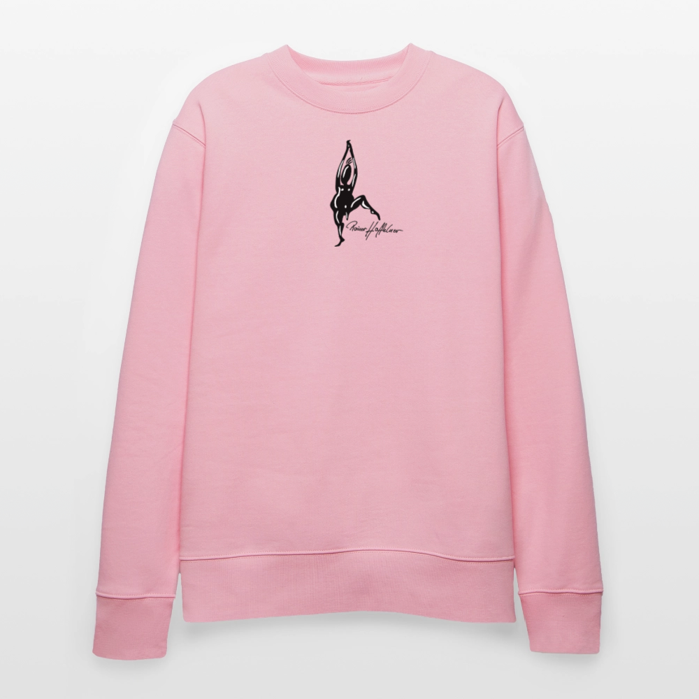 Unisex Bio-Sweatshirt mit TUSCHEMÄNNCHEN PRINT - Hellrosa