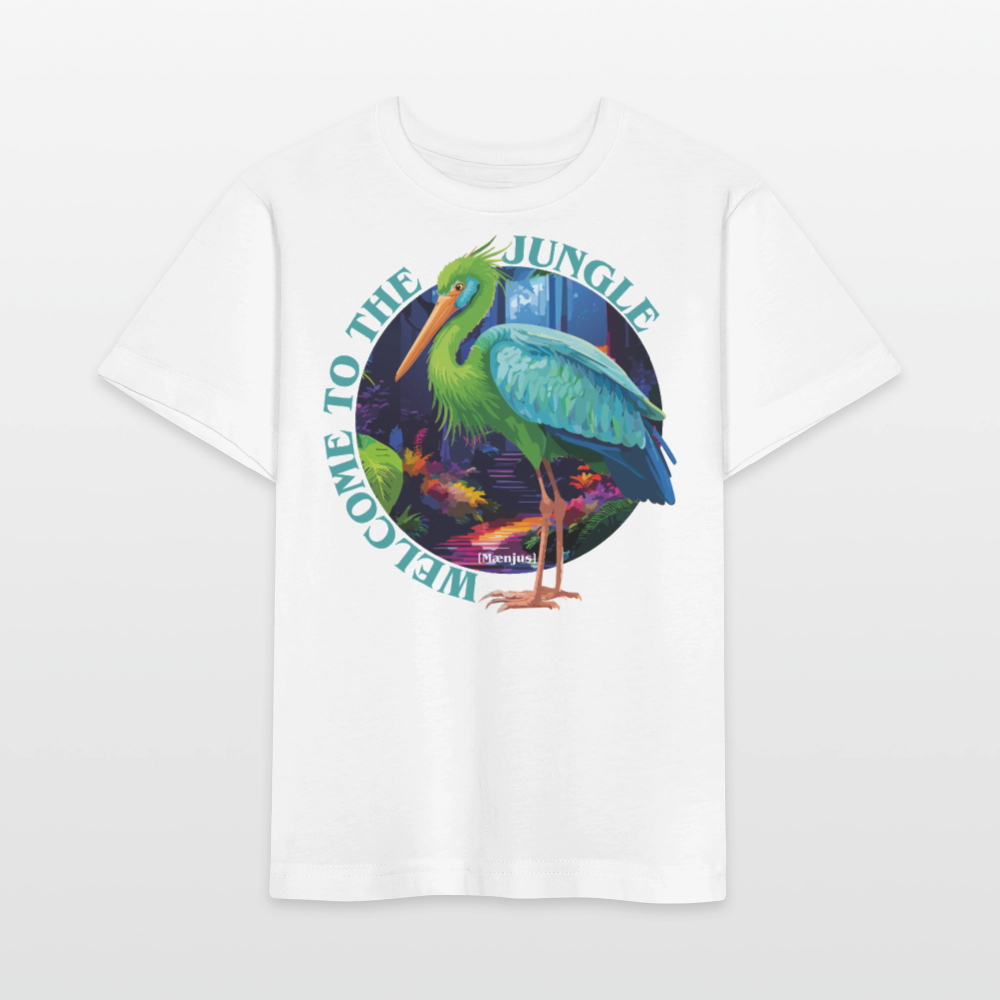 MNJS KIDS T-Shirt mit WELCOME TO THE JUNGLE PRINT - Weiß