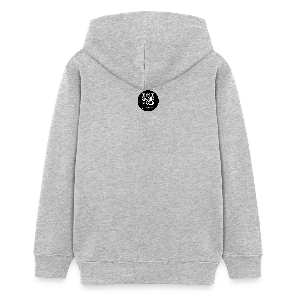 MNJS TEENS Bio-Hoodie mit RAKETE PRINT - Grau meliert
