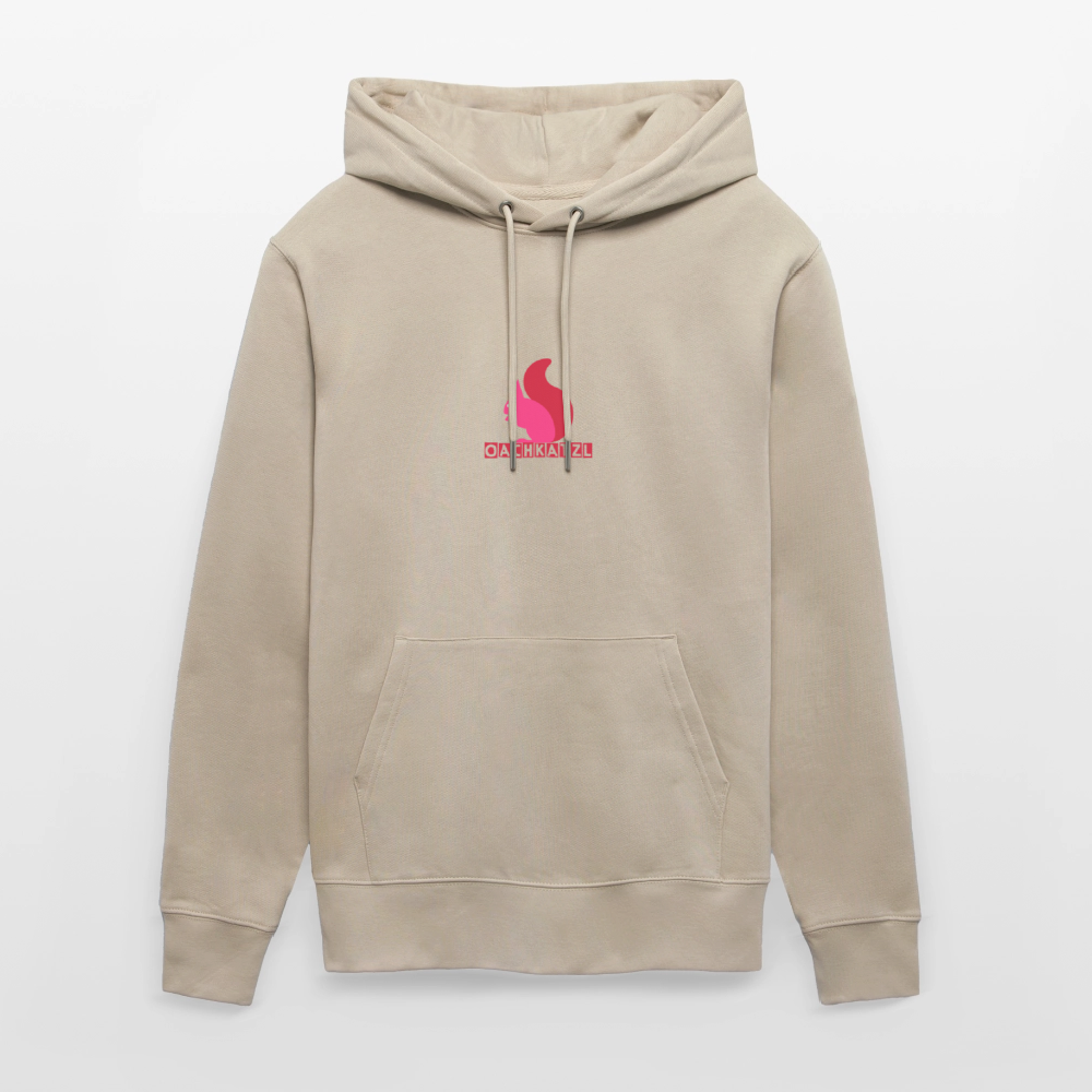 Unisex Bio-Hoodie mit OACHKATZL PRINT - Beige