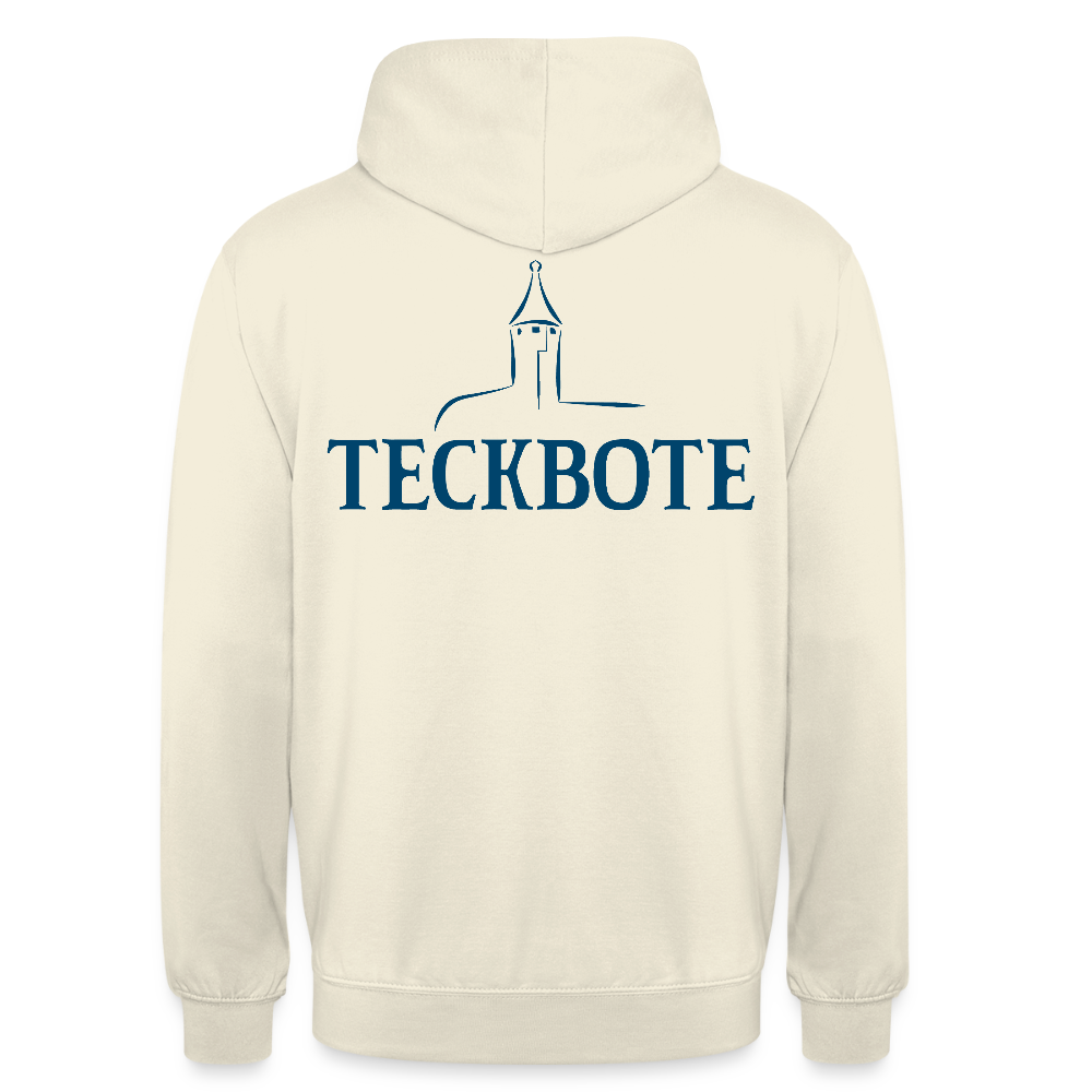 Unisex Hoodie mit TECKBOTE PRINT - Vanille-Milchshake