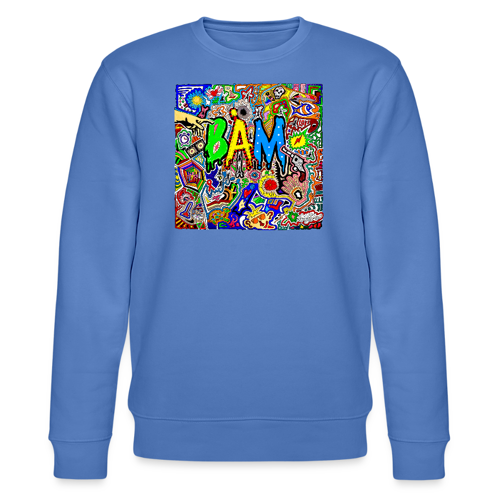Unisex Bio-Sweatshirt mit BÄM PRINT - Blau