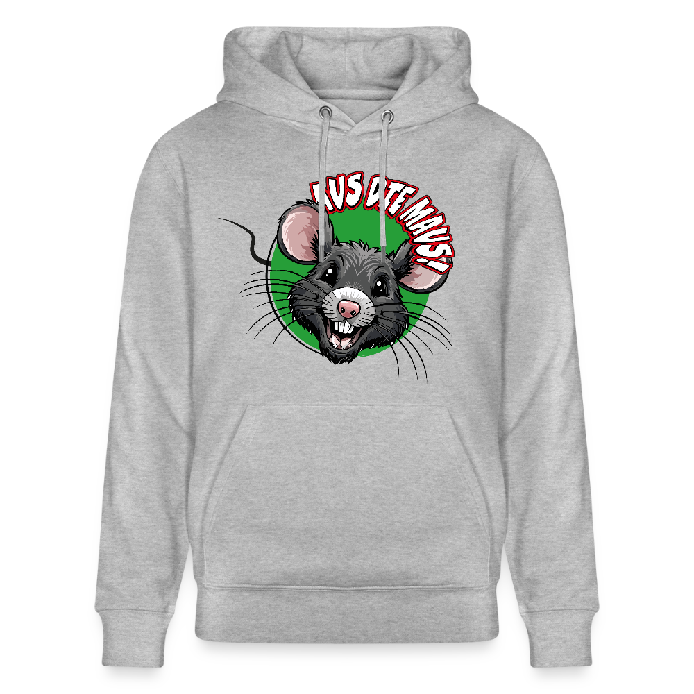 Unisex Hoodie mit AUS DIE MAUS PRINT - Grau meliert