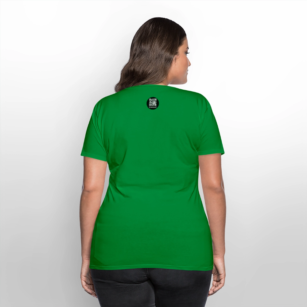 Frauen Premium T-Shirt mit OKTOBERFEST SKULL GIRL PRINT - Grün