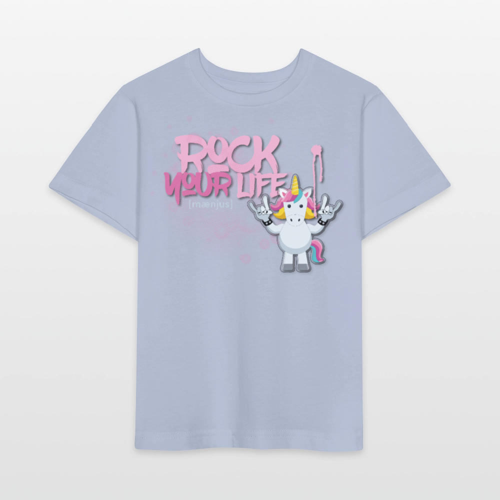 MNJS KIDS Bio T-Shirt mit ROCK YOUR LIFE PRINT - Lavendel-Violett