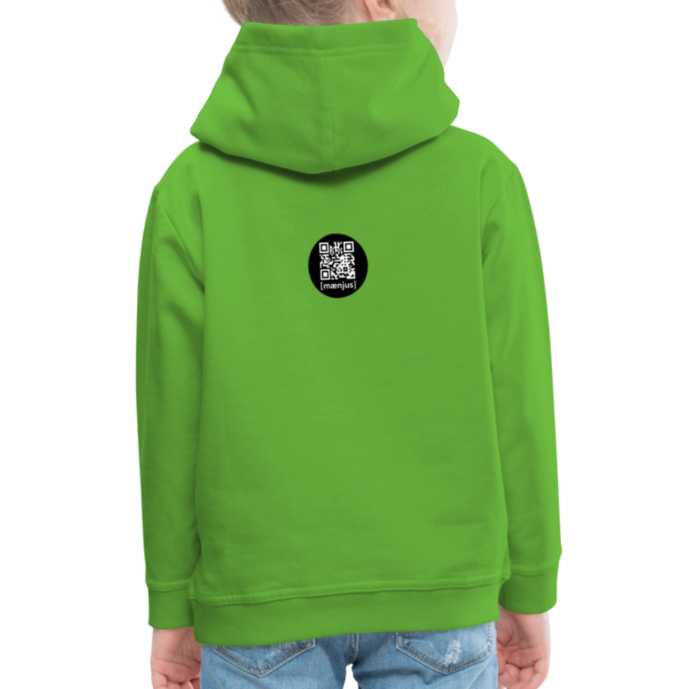 MNJS KIDS Premium Hoodie mit WELCOME TO THE JUNGLE PRINT - Hellgrün