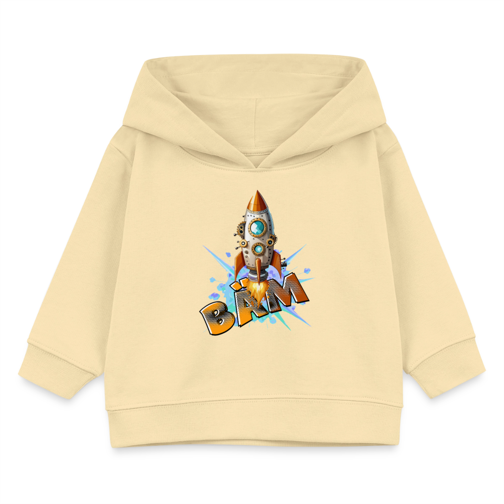 MNJS KIDS Bio Hoodie mit BÄM PRINT - Creme
