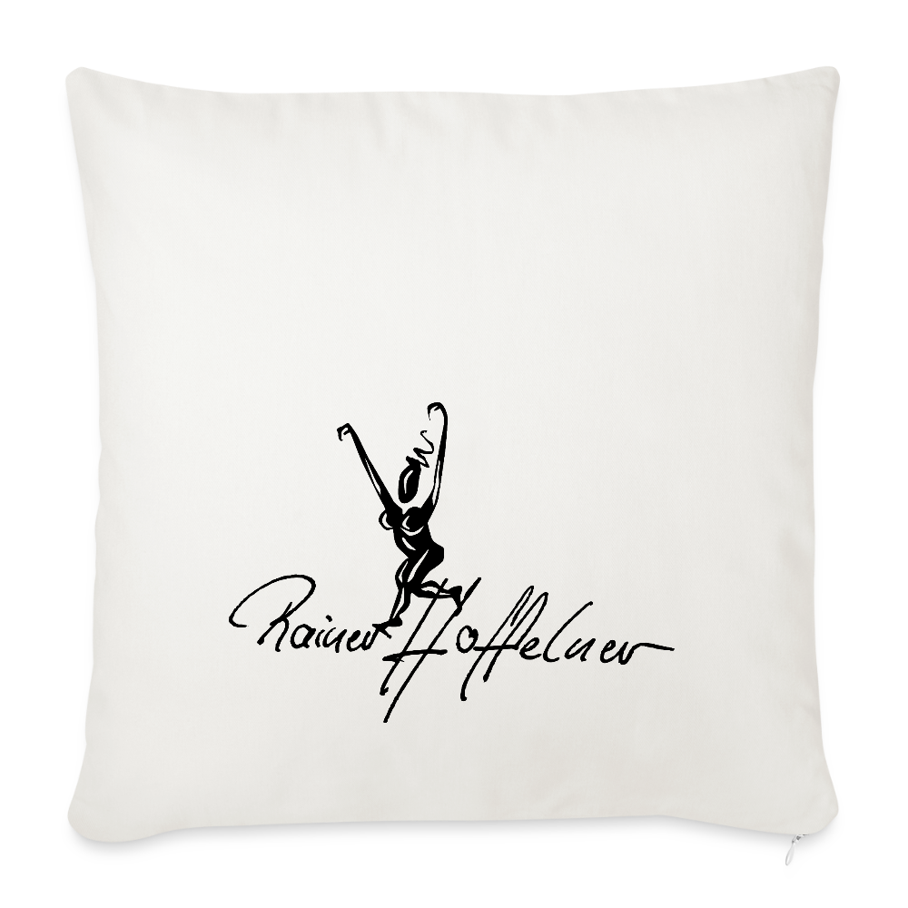 Sofakissenbezug 44 x 44 cm mit TUSCHEWEIBCHEN PRINT - Naturweiß